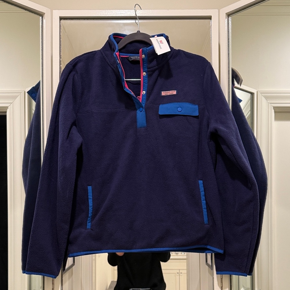 Vineyard Vines Navy and Blue Women's Jacket